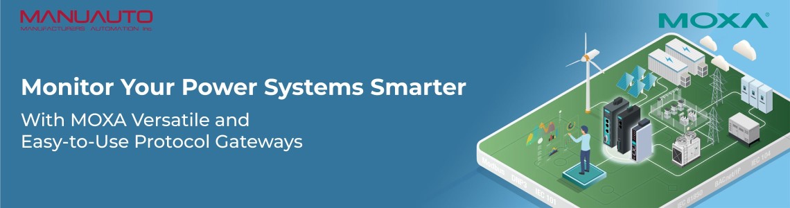 Smarter Power System Monitoring with Moxa easy-to-use Protocol Gateways