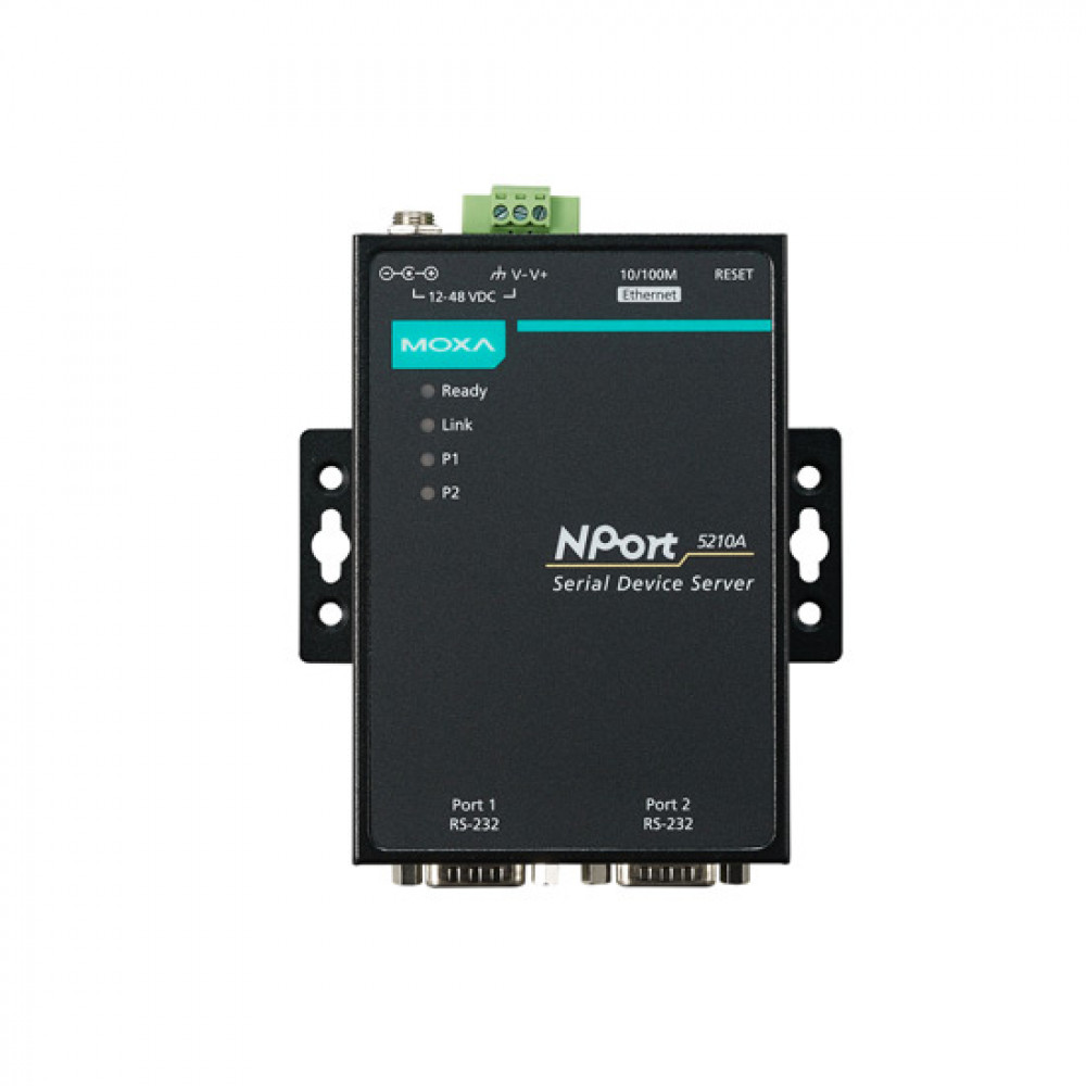 MOXA NPort 5210A w/ Adapter Serial to Device Server ManuAuto
