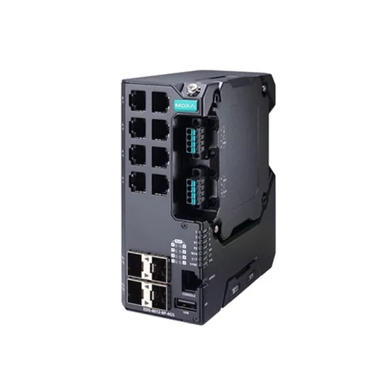 MOXA EDS-4012-8P-4GS-LVA-T Managed Ethernet Switch