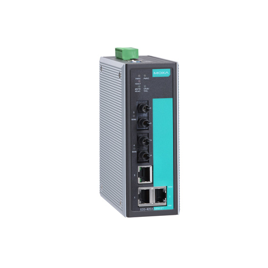 MOXA EDS-405A-MM-ST-T Managed Ethernet Switch