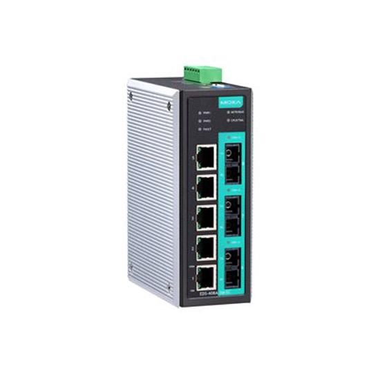 MOXA EDS-408A-2M1S-SC-T Managed Ethernet Switch