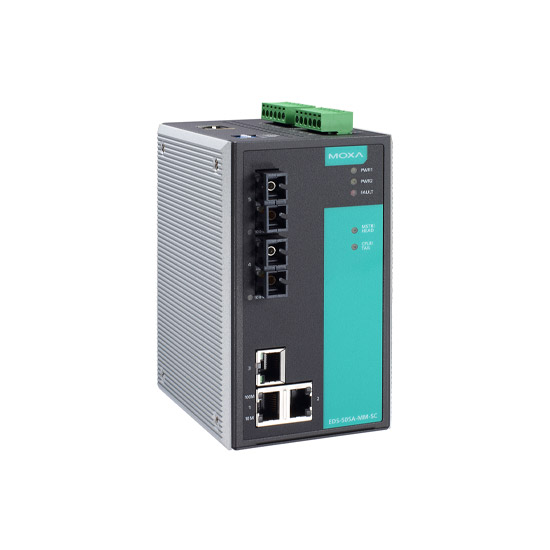 MOXA EDS-505A-MM-SC-T Managed Ethernet Switch