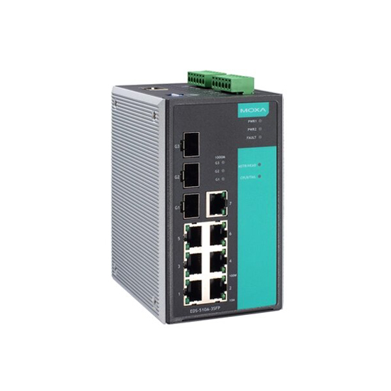 MOXA EDS-510A-3SFP-T Managed Ethernet Switch