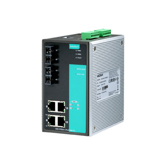 MOXA EDS-P506A-4PoE-MM-SC Managed Ethernet Switch