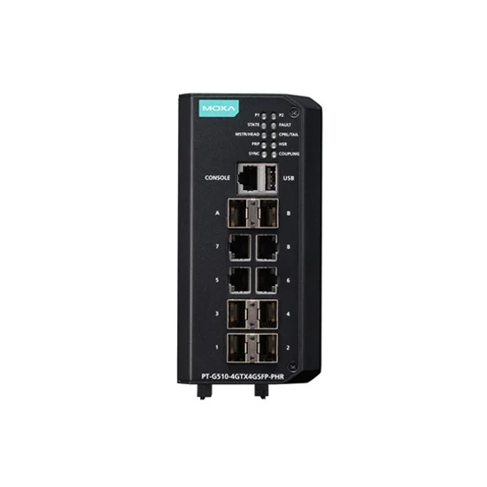 MOXA PT-G510-4GTX4GSFP-PHR-WV-CT Managed Ethernet Switch