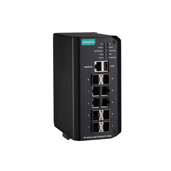 MOXA PT-G510-4GTX4GSFP-PHR-WV Managed Ethernet Switch
