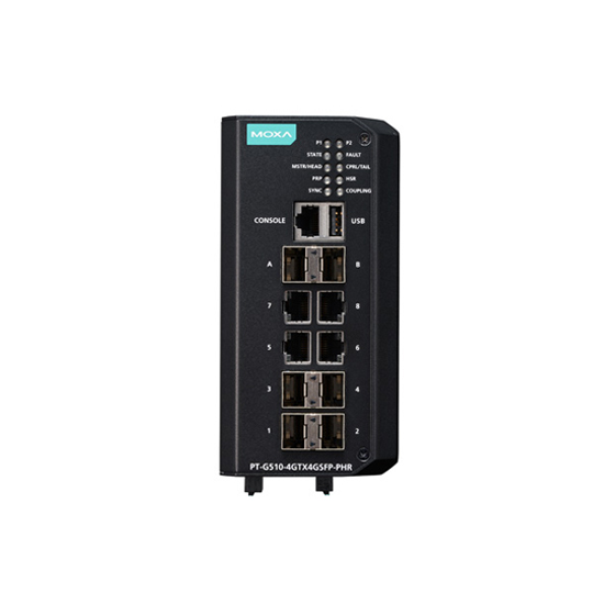MOXA PT-G510-4GTX4GSFP-PHR-WV Managed Ethernet Switch