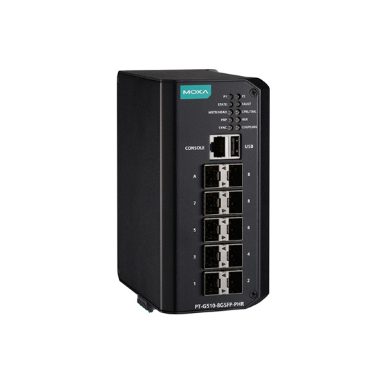 MOXA PT-G510-8GSFP-PHR-WV-CT Managed Ethernet Switch