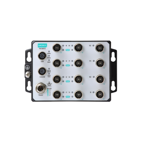 MOXA TN-G6512-8GPoE-WV-T Managed Ethernet Switch