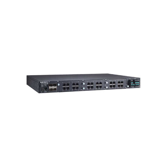 MOXA RKS-G4028-L3-PoE-4GS-2LV-T Rackmount Ethernet Switch MOXA RKS-G4028-L3-PoE-4GS-2LV-T Rackmount Ethernet Switch
