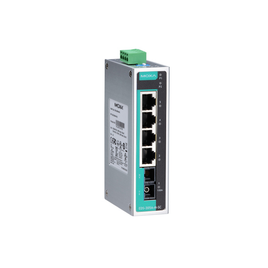 MOXA EDS-205A-M-SC Unmanaged Ethernet Switch