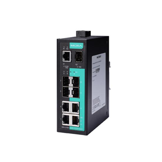 MOXA EDS-210A-1GTX-1GSFP-4SFP-T Unmanaged Ethernet Switch