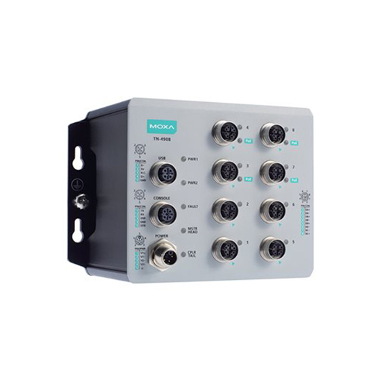 MOXA TN-4908-4GPoE-4GTX-WV-CT-T Industrial Secure Router