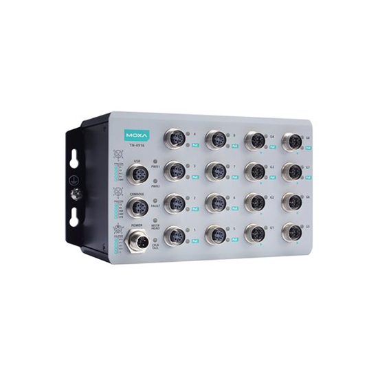 MOXA TN-4916-ETBN-F-4GTXBP-WV-CT-T Industrial Secure Router