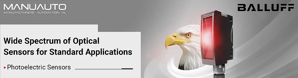 Wide Spectrum of Balluff Optical Photoelectric Sensors for Standard Applications