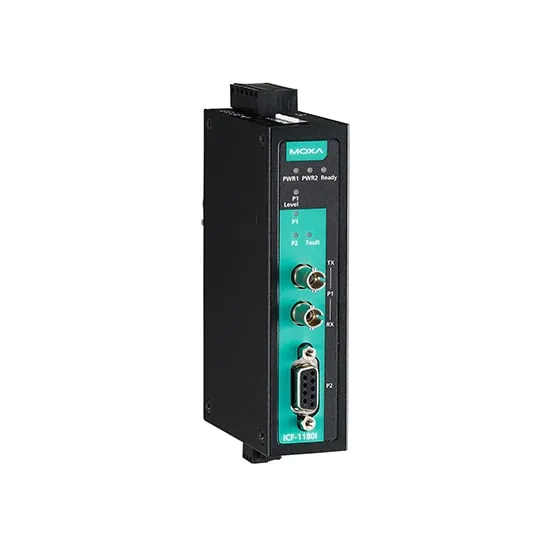 MOXA ICF-1180I-S-ST-T PROFIBUS to Fiber Converter