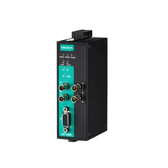 MOXA ICF-1280I-M-ST-T PROFIBUS to Fiber Converter