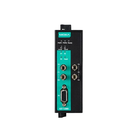 MOXA ICF-1280I-S-ST PROFIBUS to Fiber Converter