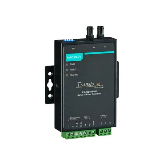 MOXA TCF-142-M-ST Serial to Fiber Converter