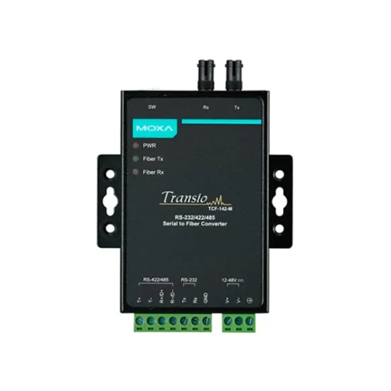 MOXA TCF-142-S-ST-T Serial to Fiber Converter