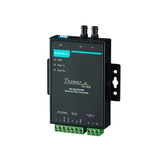 MOXA TCF-142-S-ST-T Serial to Fiber Converter
