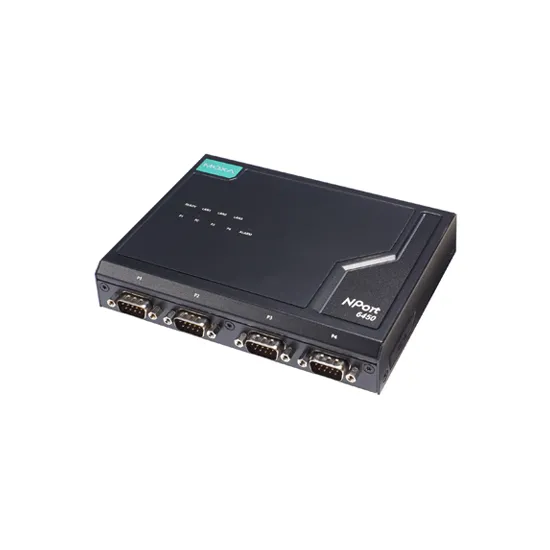 MOXA NPort 6450-2S-SC-G2-T Serial to Ethernet Device Server