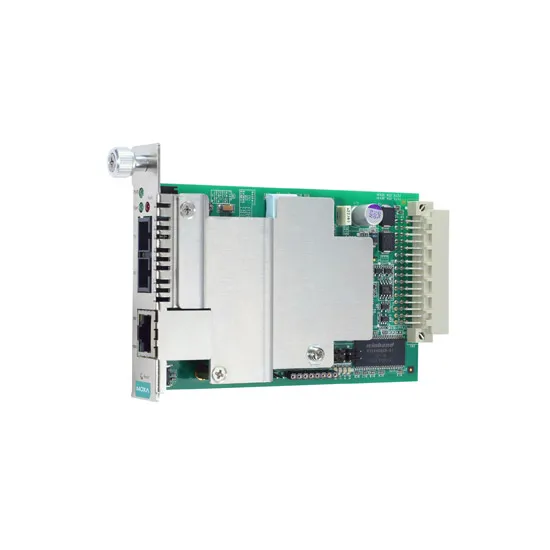 MOXA CSM-400-1214-T slide-in Ethernet-to-Fiber Media Converter