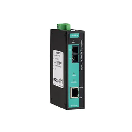 MOXA IMC-21A-S-SC Ethernet to Fiber Converter