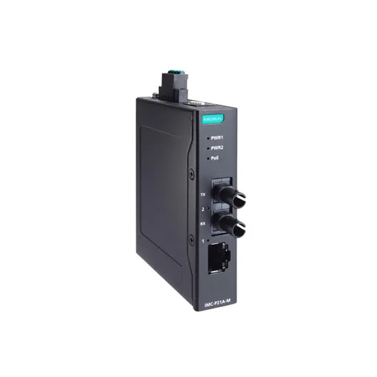 MOXA IMC-P21A-G2-M-ST Ethernet to Fiber Converter
