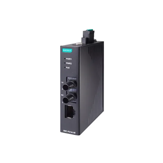 MOXA IMC-P21A-G2-M-ST Ethernet to Fiber Converter