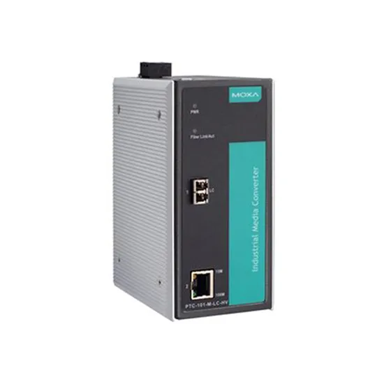 MOXA PTC-101-M-LC-HV Ethernet to Fiber Converter