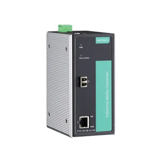 MOXA PTC-101-M-LC-LV Ethernet to Fiber Converter