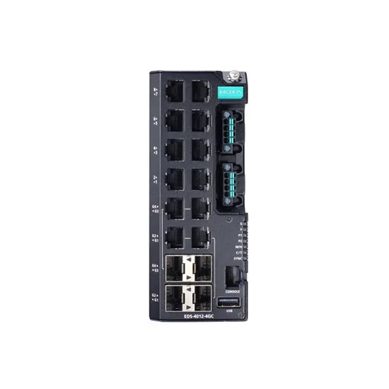 MOXA EDS-4012-4GC-HV-T Managed Ethernet Switch