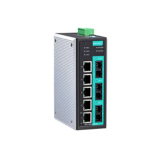 MOXA EDS-408A-1M2S-SC-T Managed Ethernet Switch