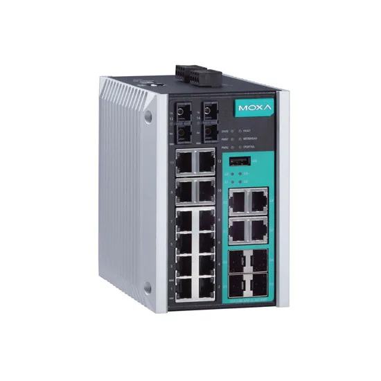 MOXA EDS-518E-MM-SC-4GTXSFP Managed Ethernet Switch