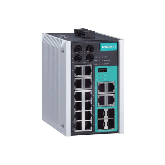 MOXA EDS-518E-MM-ST-4GTXSFP Managed Ethernet Switch