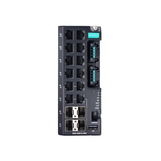 MOXA EDS-G4012-8P-4QGS-LVA Managed Ethernet Switch