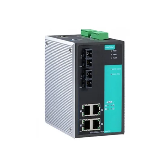 MOXA EDS-P506A-4PoE-SS-SC Managed Ethernet Switch