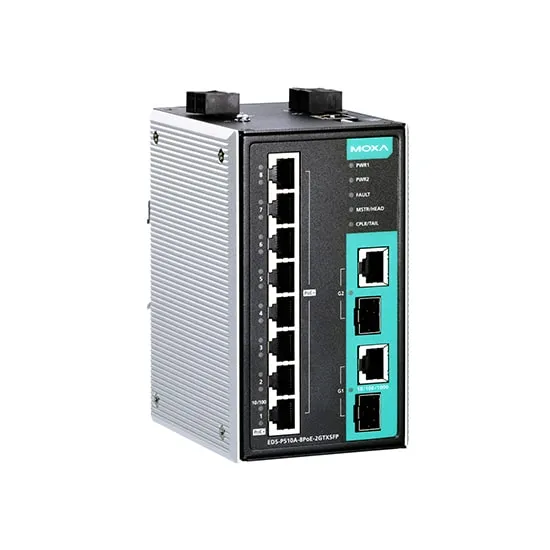 MOXA EDS-P510A-8PoE-2GTXSFP-T Managed Ethernet Switch