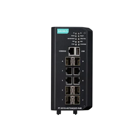 MOXA PT-G510-4GTX4GSFP-PHR-HV Managed Ethernet Switch