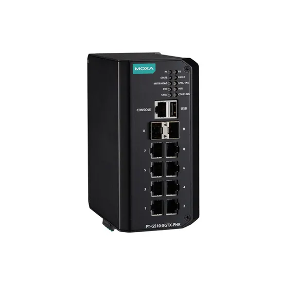 MOXA PT-G510-8GTX-PHR-HV Managed Ethernet Switch