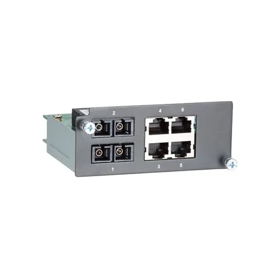MOXA PM-7200-2MSC4TX Fiber Ethernet Module