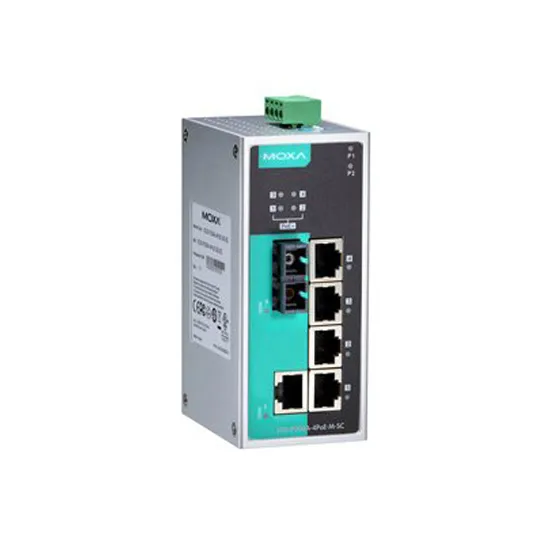 MOXA EDS-P206A-4PoE-S-SC-T Unmanaged Ethernet Switch