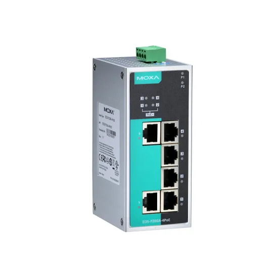 MOXA EDS-P206A-4PoE-T Unmanaged Ethernet Switch