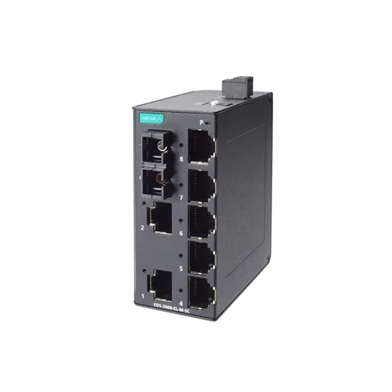 MOXA EDS-2008-EL-M-SC Unmanaged Ethernet Switch