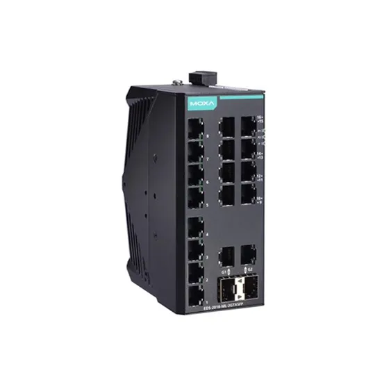 MOXA EDS-2018-ML-2GTXSFP-T Unmanaged Ethernet Switch