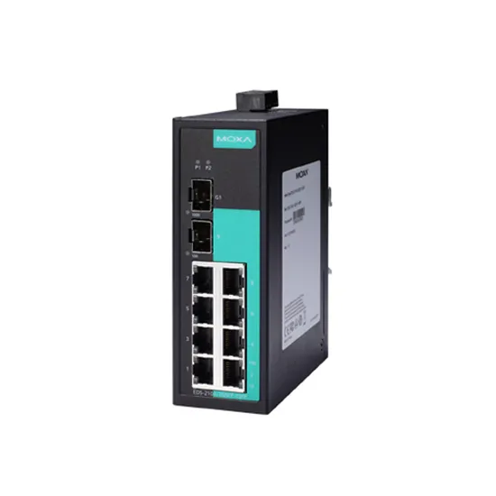 MOXA EDS-210A-1GSFP-1SFP-T Unmanaged Ethernet Switch