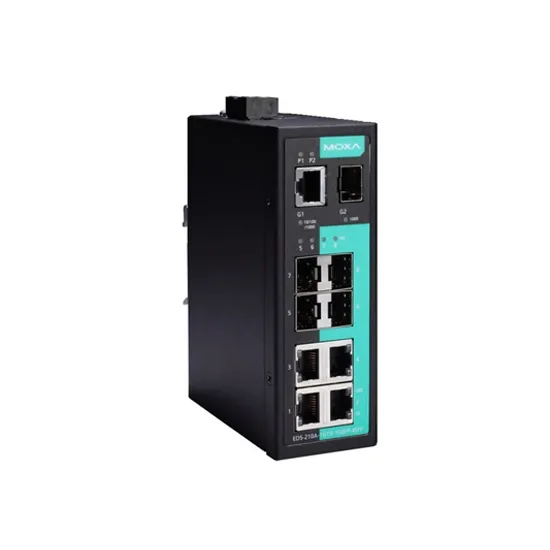 MOXA EDS-210A-1GTX-1GSFP-4SFP Unmanaged Ethernet Switch