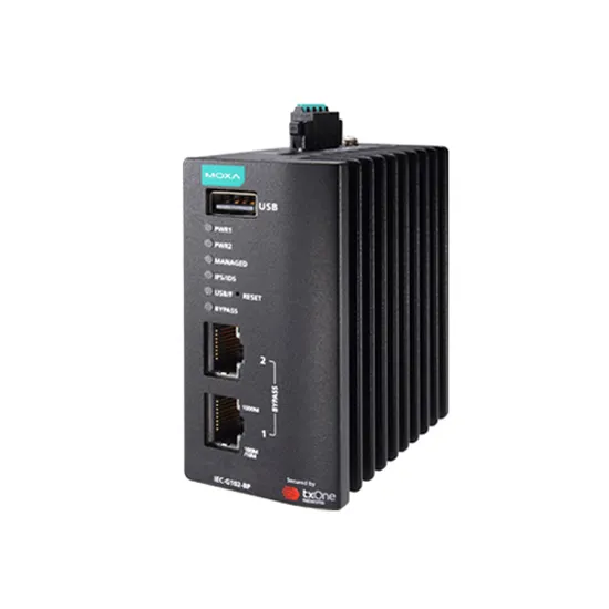 MOXA IEC-G102-BP-SA-T IPS with Hardware Bypass