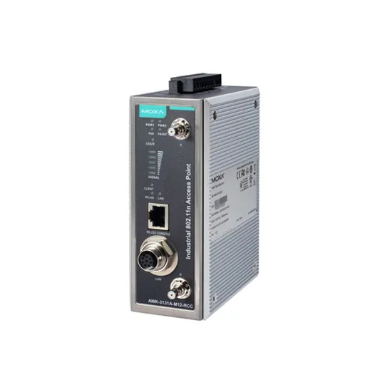 MOXA AWK-3131A-M12-RCC-US-CT Wireless AP/Client